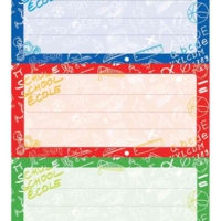 Etiquettes pour livres "Ecoles", 76 x 35 mm 3 Planches de 3 - HERMA