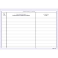 Registre Inspection du Travail/Comm Hygiène et Sécurité - 22 x 28 cm - 20 Pages - ELVE
