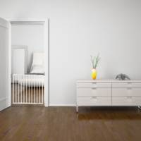 Barrière de protection VICTORIA pour enfants métal blanc - l.64 à 113 cm - Gedimat - NORDLINGER