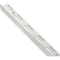Crémaillère murale acier lourd simple pas laquée coloris blanc long.2m - Gedimat - VYNEX