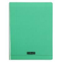 Cahier Polypro 8000 Grands Carreaux séyès 96 pages 24x 32cm vert - Clairefontaine
