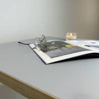 Plateau de table carré Gris Medio & bois - RestooTab