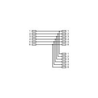 Adaptateur ISDN T RJ11/RJ14 Femelle (6P4C) to 2 x RJ11/RJ14 Femelle (6P4C) Noir - GOOBAY