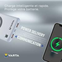 Batterie externe sans fil 10000mAh Câble USB-C - VARTA