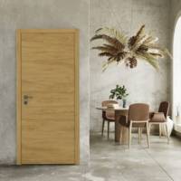 Bloc-porte pleine CARLIT décor chêne verni naturel Hui.72 mm - 204 x 73 cm - Gedimat - PROBOPORTE