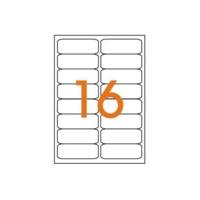 Boite de 1600 étiquette 99,1x33,9 mm (16 x 100F A4) Multi-usage Coin Rond Blanc - APLI-AGIPA