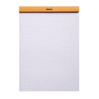 Bloc de direction Orange 80 feuilles (160 pages) format A4 réglure 5x5 - RHODIA