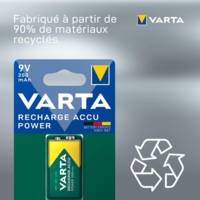 Pile rechargeable NiMH 9v 200 mAh - VARTA