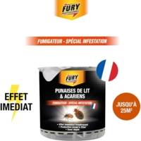 Cartouche Fumigateur Spécial Punaises de lit et Acariens 25m2 - FURY
