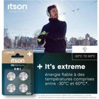 Pack 4 Piles Bouton Lithium CR2025 3V Idéale Clé de Voiture, Montre - ITSON