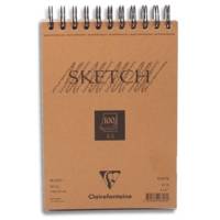 Bloc Sketch croquis RI 14,8X21 90g 100 feuilles blanc - CLAIREFONTAINE