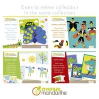 Boîte créative - 3 Tableaux à décorer + 200 pompons Tableaux de pompons - AVENUE MANDARINE