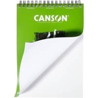Bloc de 50 feuilles Croquis et Dessin XL Spirale A4 160g Blanc - CANSON