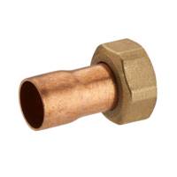 Raccord droit laiton/cuivre à écrou prisonnier - femelle ø20 x 27 mm - Gedimat - NOYON ET THIEBAULT