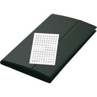 Porte-cartes de visite Intercalaires pour 288 cartes 90 x 58 mm Noir - SIGEL
