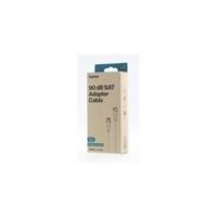 Câble de raccord SAT, mâle F - fiche coax. 3,0 m, 90 dB, blc - HAMA