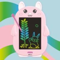 Ardoise LCD en forme de lapin, ultralégère, pour dessiner et effacer facilement - APLI