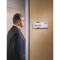 Plaque de Porte INFO SIGN Acrylique et Aluminium 149x52.5 m Argent - DURABLE