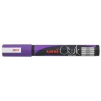 Marqueur craie Pointe conique moyenne CHALK Marker PWE5M 1,8 - 2,5mm Violet - Uni-Ball