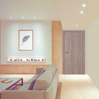 Bloc-porte isolant BRAGA décor café hui.70 à 100 mm - 204 x 83 cm - Gedimat - VICAIMA