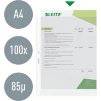 Boite de 100 pochettes perforées A4 PP 0,09 mm Grainée - LEITZ