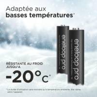 Eneloop Pro Pack 2 Piles Rechargeables Mignon 2500mAh AA Ni-MH - PANASONIC