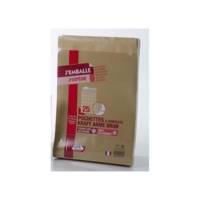 Paquet de 25 sacs à soufflets kraft armé brun n°26 280x375 130g - GPV