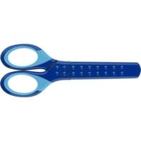 Ciseaux Scolaire GRIP Bout Rond Avec Protège-lame Bleu - FABER-CASTELL