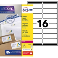 Boîte de 4000 étiquettes laser Blanc 99,1X33,9 L7162-250 - AVERY Zweckform