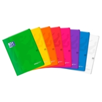 Cahier Easybook agrafé 24x32cm 48 pages grands carreaux 90g Couleurs aléatoires - Oxford