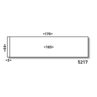 Boîte de 1000 étiquettes d'affranchissement 1 front format 170 x 44 mm - Générique