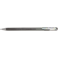 Stylo roller Hybride encre gel "Dual Pen Metallic" Argent - Pentel