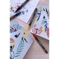 Marqueur pointe fine FREE acrylic T100 vert feuille - STABILO