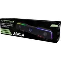 Barre de Son pour Ordinateur Portable USB LED RAINBOW APALA - ESPERANZA