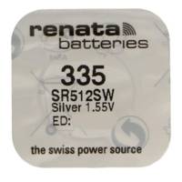 Pile bouton Silver Oxyde 335 / SR512 SW 0% mercure - RENATA