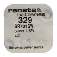 Pile bouton Silver Oxyde 329 / SR731 SW 0% Mercure 1,55V - RENATA