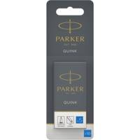 Etui 10 Cartouches d'encre longue QUINK effaçable bleu royal - Parker