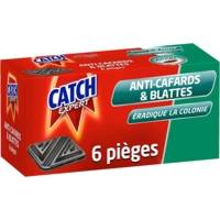 Boîte de 6 pièges Contaminateurs Anti-Cafards & Blattes - CATCH