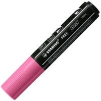 Marqueur pointe large FREE acrylic T800C rose - STABILO