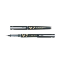 Roller Rechargeable Hi-TechPoint V7 Begreen Pte Moyenne Encre liquide Noir - PILOT