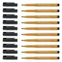 Pitt Artist Pen calligraphie India Ink, vert doré - FABER-CASTELL