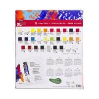 Etui 30 tubes de 20 ml Peinture Huile Fine XL Assortis et Pinceau - PÉBÉO