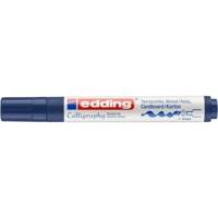 Marqueur calligraphie 1455 bleu acier 1-5 mm - EDDING