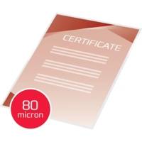 Lot de 100 pochettes de plastification A4 brillant 2x80 microns - GBC