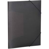 Chemise à élastiques, PP, A4, noir translucide - HERMA