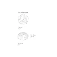 Pouf Muuto ESSAIM moutarde - OCCASION