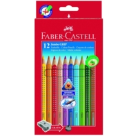 Crayons de couleur JUMBO GRIP, étui en carton de 12 - Faber-Castell