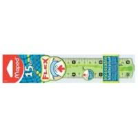 Règle plate Incassable Flex 20 cm Bleu ou Vert - MAPED