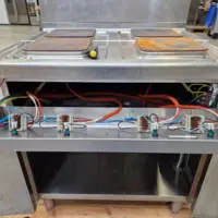 Plaques 4 feux électriques sur meuble neutre 10,4kW - CE74APQ - Rosinox
