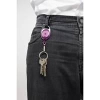 Porte badge avec Jojo ovale Rouge / transparent - DURABLE